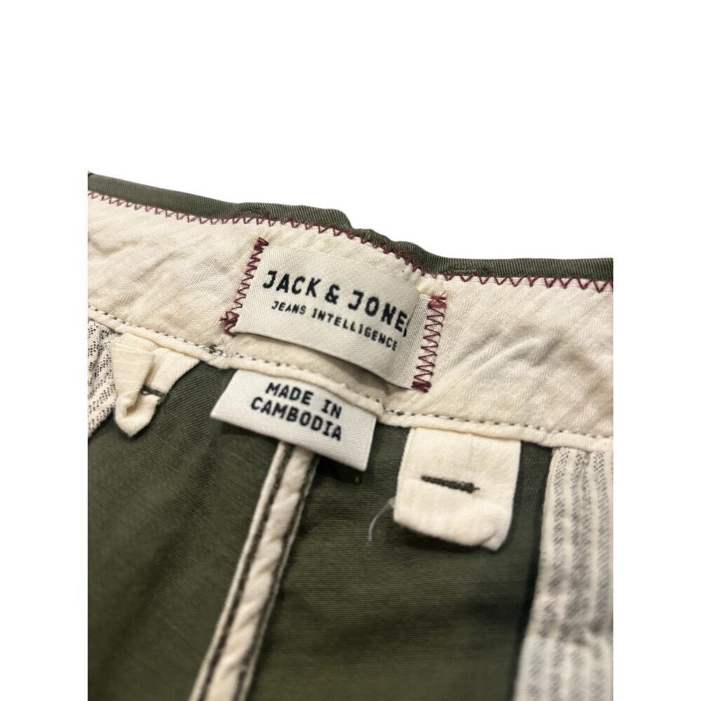 Jack & Jones Men's SLIM FIT MARCO ENZO OLIVE NIGHT Chino Tapered Pants W31 x L32 - Picture 4 of 8